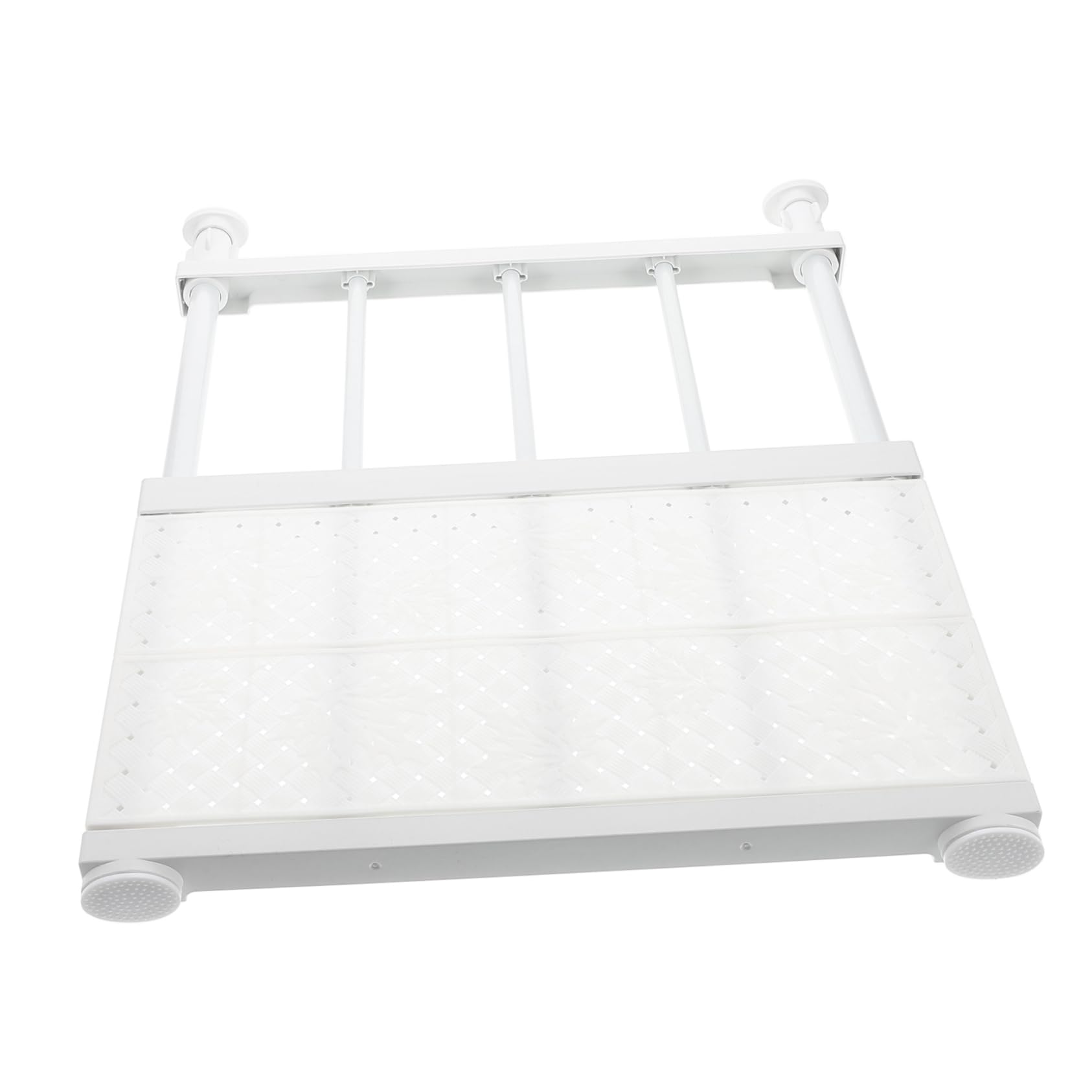 ABOOFAN Adjustable Expandable Closet Shelf Organizer No-Drill Tension Rod Divider for Wardrobe Cabinet Dorm Storage