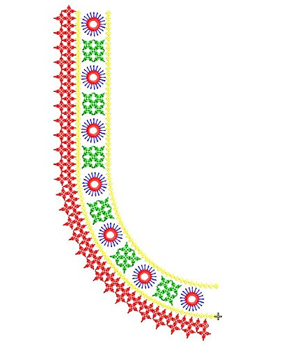 Embroidery designs for neck blouse Clearance