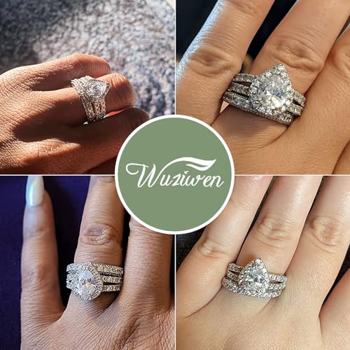 Wuziwen Engagement Ring Set