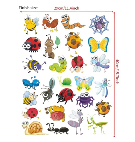 Cute Animals Double Sided Static Stickers Decorative Wall Stickers Easy To Paste Decorative Stickers (Mint Green, One Size) #TOP1