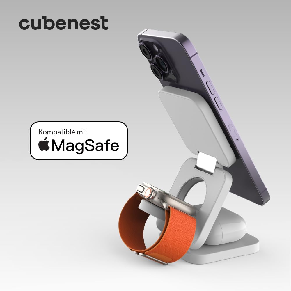 CubeNest Caricatore senza fili magnetico pieghevole 3 in 1 E310
