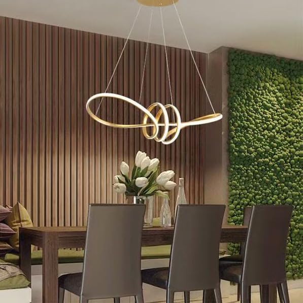 Image of LED Hanging Lights for Dining Table, Hanging Lights for Living Room, Home Decoration, Chandelier /Jhumar (Warm, Natural, Cool White)(CH50)
