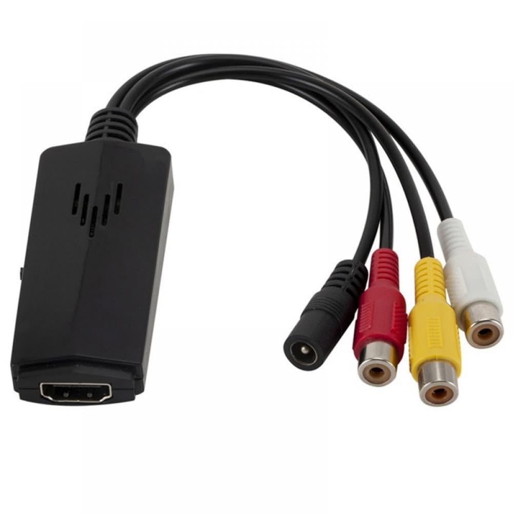 fdealz - AV Composite conversion cable portable RCA converter Adapter - 1080P male to female Short Cable -PAL/NTSC WII, WII U, PS one, PS2, PS3, STB, Xbox, VHS, VCR, Blue-Ray DVD,Capture Card-image-32