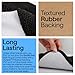 GORILLA GRIP Bath Rug Mat, Thick Soft Absorbent Chenille, Quick Dry Microfiber Mats, Rubber Backing Washable Shower Floor Rugs, US Designed Bathroom Bathmat Home Decor Accessories, 24x17, Black