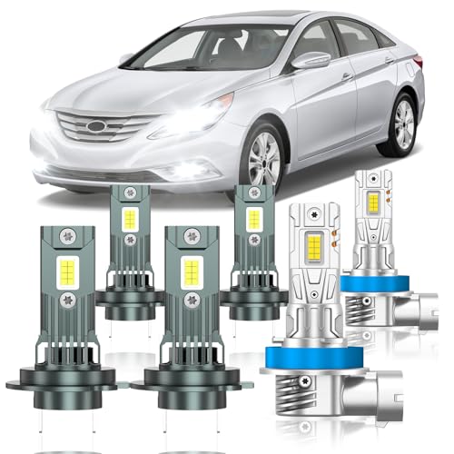 ZSTOPCL Compatible with Hyundai Sonata 2011-2014 Fog Bulbs, High&Low Beam Fog...