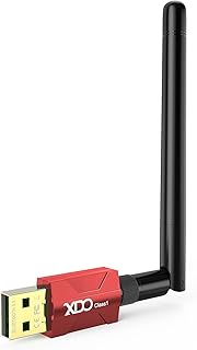 Long Range USB Bluetooth 5.3 Adapter for PC Plug & Play Class 1 Bluetooth Dongle EDR 328FT/100M Wireless Transfer Transmitter Receiver Support Win11/10 (Bright Red)