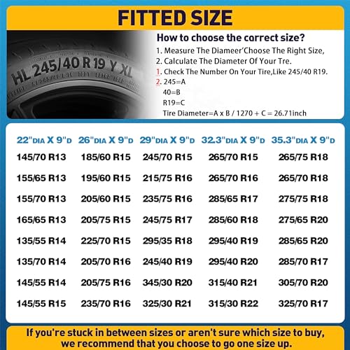Image of K-Musculo RV Tire Covers 4-Pack, 5 Layer Nonwoven Waterproof Wheel Covers for RV Wheel Travel Trailer Camper Truck SUV, Fit 24-26 Inch Tire Diameter (Gray)