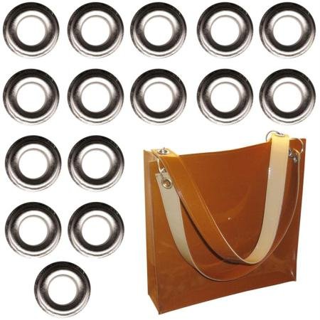 Œillets En Fer 20 Mm Avec Rondelles – Pour Renforcer Trous Tissu, Cuir, Bâches, Vêtements, Projets DIY
