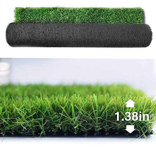 Image of Petgrow Artificial Grass Turf Lawn 4ft x 10ft, 1.38 inch Fake Grass Rug