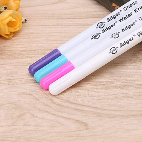 Water Erasable Pen Vanishing Ink Fabric Marker Pen Water Soluble Pen Cross Stitch Faded Pen for Tailor's Chalk Gel Pens Sewing Tools - Image 4