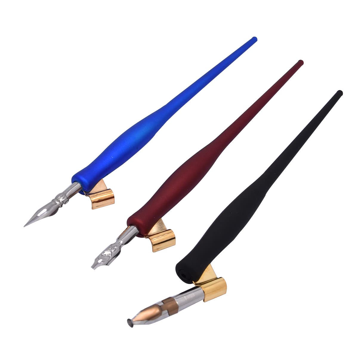 SIPLIV Calligraphy Pen Set | Oblique & Straight Dip Pen Holder With 30 Nibs | Comic & English Calligraphy Kit
