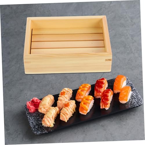 Plato de madera Zerodeko para sushi y sashimi miniatura 4