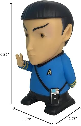 Miniatura 9 de Star Trek TOS - Mr. Spock - Altavoz Bluetooth de 6 pulgadas con efectos de sonido, micrófono y citas auténticas de Spock