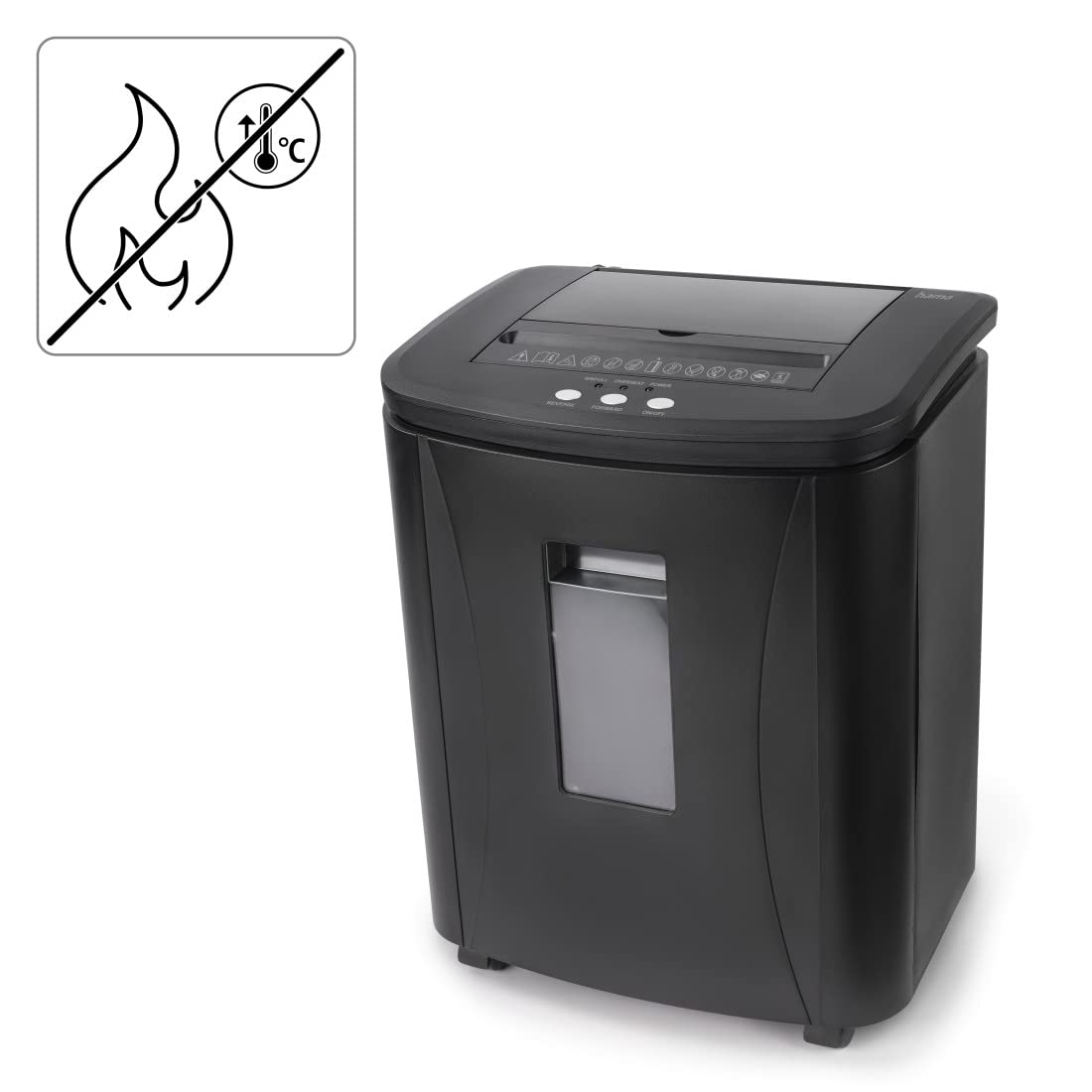 Hama - Distruggi documenti elettrico AutoM120 taglio micro, distrugge CD e carte di credito, vassoio di alimentazione dei fogli di carta.