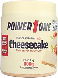 Pasta De Amendoim Power One Cheesecake 600g Zero Açúcar Powerone