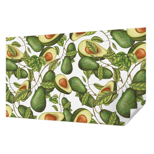 Papier Peint Auto-Adhésif 416x254 Panoramique Lavable Motif Avocat