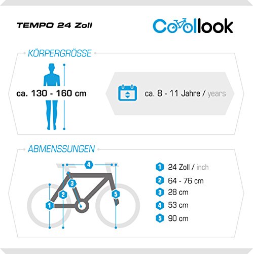 Multibrand, PROBIKE TEMPO, 24 pollici, 279mm