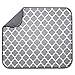 LouisaYork - Alfombrilla de microfibra para secar platos, diseño ligero, absorbente, ahorro de espacio, escurridor de cocina, secado rápido, 40 x 30 cm, color blanco