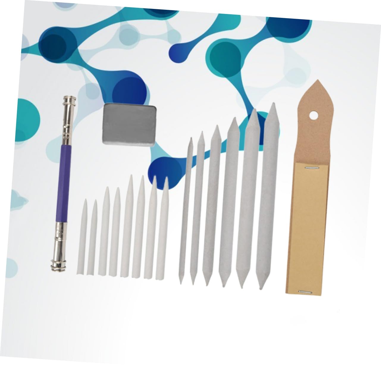 SHINEOFI 3 Stück Papierstumpf Mischen Drei Tinte Gekneteter Radiergummi Markierungen Malen Stumpfstift Mischen Papiermischstumpf Skizze Radierstift Ästhetisch Mini-radierer Holzkohle Block