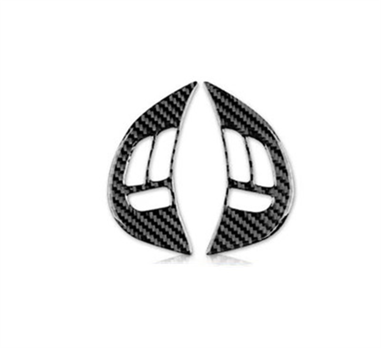 Piwine Black C Car Steering Wheel Key Decoration Real Carbon Fiber Interior Trim Stickers For Subaru For Impreza 2009 2010 2011