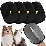NIAWEA 4pzs Guantes Removedor de Pelo Mascotas,Quita Pelos Mascotas para Gatos,Perros,Sofá y Ropa,Sistema de Depilación...