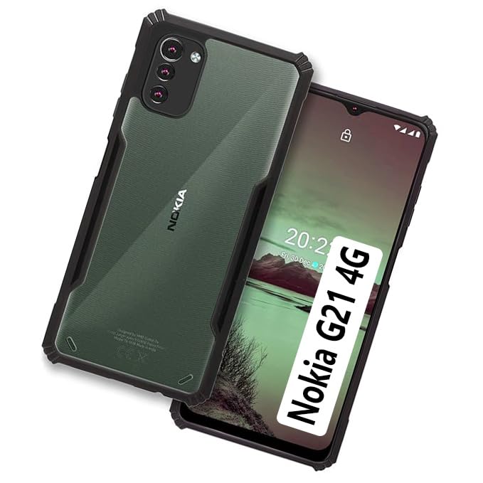 COBERTA Back Cover for Nokia G21 4G Back Cover Case - Black Transparent (B0CK43CVL1) Amazon Price History, Amazon Price Tracker