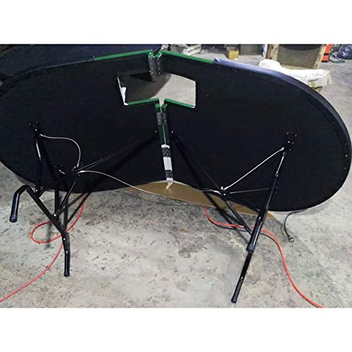 Texas Hold'em Tisch Pokertisch mit einzelnen Eisenfüßen und einziehbarem Tisch, Domino-Tisch kann zur Aufbewahrung und zum Transport in der Mitte gefaltet werden – Bild 8