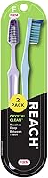 Vista 2 de Reach Crystal Clean Cepillo de dientes, firme, varios colores (paquete de 18)