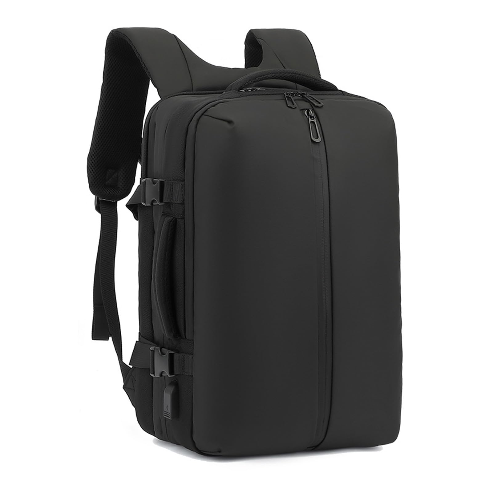 Zaino Sottovuoto, Zaino a Compressione da Viaggio Espandibile di Grande capacità da 22L-55L con Porta di Ricarica USB e Design Antipioggia per i Viaggi