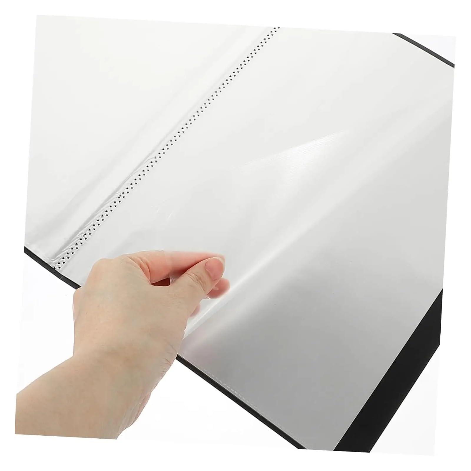 Music Sheet Chormappe Präsentationsbuch-Taschenmappe | Schwarzer Ordner mit 40 Kunststoffhüllen for A4-Dokumente und Zertifikate