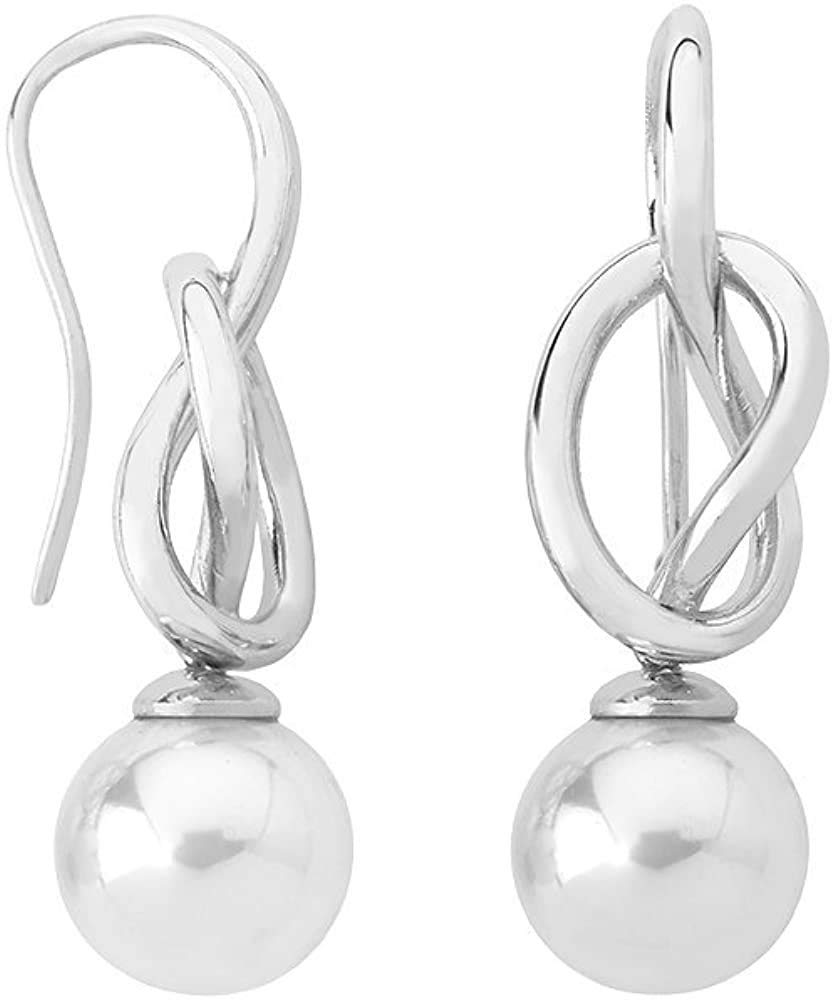 Majorica Orecchini A Goccia Pendenti Donna – Placcati In Argento, Modello 15531.01.2.000.010.1, Eleganza Classica