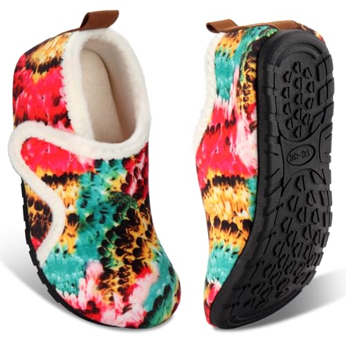 Image of Ibeauti Women Mens House Slippers Lightweight Comfy Barefoot Slipper Socks Rubber Sole House Shoes for Indoor /Outdoor Bedroom Travel