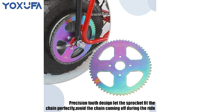 Image of YOXUFA #40 41 420 Chain Sprocket 60 Tooth 40mm Bore Replacement for Mini Bike Coleman BT200X CT200U CT200U-EX Baja Warrior MB165 MB200 TrailMaster Massimo Predator 212cc 196cc Powersports Go Kart Part
