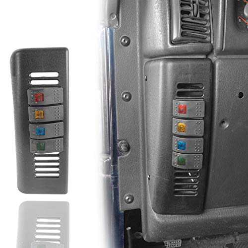 Panneau de commutation Jeep Wrangler TJ pour remplacer vos interrupteurs volants noirs