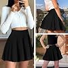 Mehrang-Womens-Classic-Stretchy-All-Time-Trendy-Skater-Skirt-with-Attached-Inner-Shorts-and-Flared-Inskirt-30-Black Mehrang Women's Classic Stretchy All Time Trendy Skater Skirt with Attached Inner Shorts and Flared Inskirt (30, Black)
