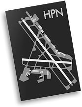Modern Poster of Westchester County Airport Hpn | 11x17 12x18 16x24 24x36 Unframed Wall Art | Minimal Traveler Print for Gift | Minimalist Home Office Decor