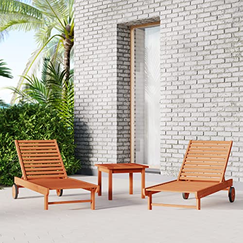 Amazonia Milano 1-Piece Outdoor Square Side Table | Eucalyptus Wood | Ideal For Patio And Indoors, 23.5 X 23.5 #TOP1