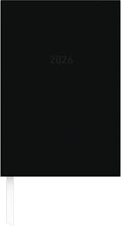 Zettler Buchkalender 1T/1S schwarz 2026 – Timer 15 × 21 cm, 1 Tag pro Seite, wattierter Kunststoffeinband, FSC-zertifiziert