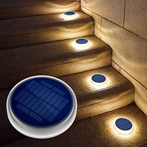 Solar Deck Light Outdoor Waterproof Outdoor Solar Powered, Anti Press Solar Light for Step, 24 LED Solar Dock Light Marine, Auto ON/Off Solar Stair Light Outdoor- Warm White (1 Box of 1) Solar Deck Light Outdoor Waterproof Outdoor Solar Powered, Anti Press Solar Light for Step, 24 LED Solar Dock Light Marine, Auto ON/Off Solar Stair Light Outdoor- Warm White (1 Box of 1)