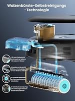 Lefant M5 Max Roller Wischwalze Saugroboter mit Wischfunktion,Antikollision,Anheben des Wischmopps,Präzise Laserkartierung & Navigation,Moppwäsche mit 75℃ heißem Wasser,Vermeiden von Hindernissen,Gold – Ansicht 2