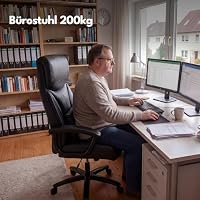 Asukale Bürostuhl 200kg, Chefsessel, Office Chair XXL Breiter Sitzfläche – Ansicht 4