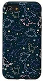 Picture of Cute Dinosaur Colored Dino Pattern Case for iPhone SE (2020) / 7 / 8