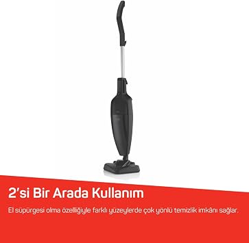 Arzum FL492 Felix Polvo Pro Dikey Elektrikli S p rge 800W, Y kanabilir Filtre, 1.5 L Toz Haznesi, Siyah