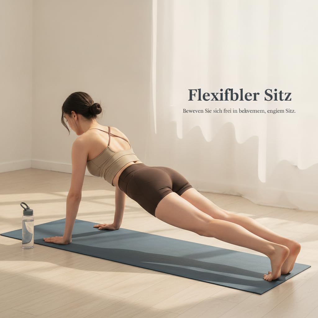 Damen Sport Shorts Set, Zweiteiliger Sportanzug für Fitness und Workout, sportbekleidung