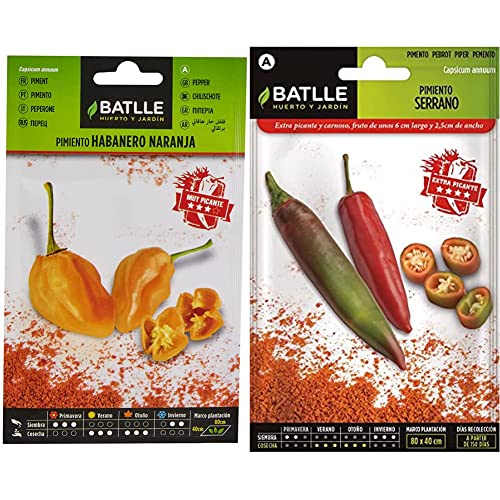 Pimiento Habanero Naranja & Pimiento SERRANO