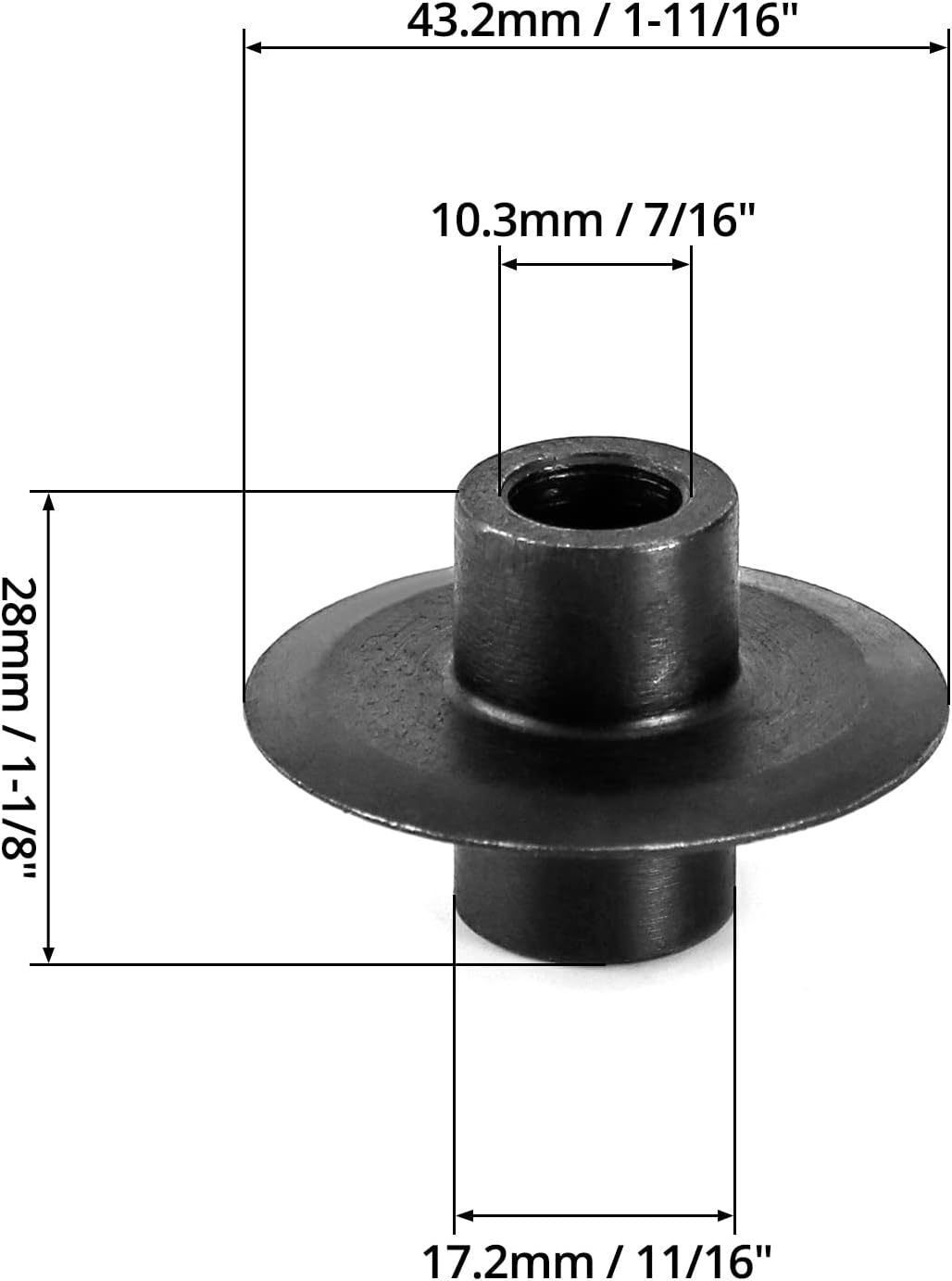 QWORK 3 Pcs Heavy Duty Pipe Cutter Wheel for 1-inch to 3-inch Steel Pipe Cutter, Tubing Cutter Replacement Blade