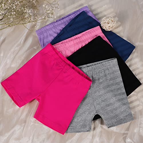 Ruisita 6 Pack Cotton Short Tights Toddler Girl Shorts Thickened Dancewear Short Premium Bike Shorts Safety Short For Kids #TOP4