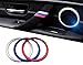 iJDMTOY (4 Aluminum Speaker Ring Cover Trims for 2012-up BMW F30 F31 3 Series 320i 328i 335i M3 F32 F33 4 Series 428i 435i, Silver