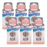 Yankee Candle Smart Scent Auto Vent Clip Car Air Freshener (Pack of 6, Pink Sands)