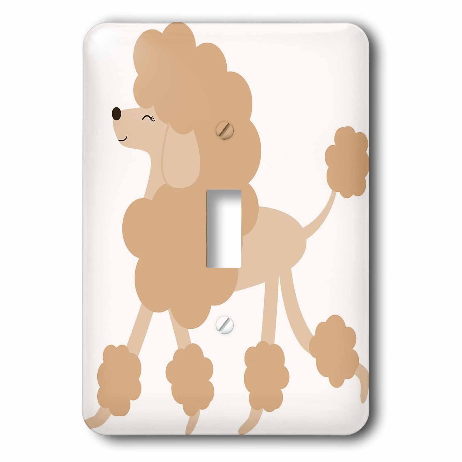 Caniche marron interrupteur déco lsp_124548_1 pour salon et bureau